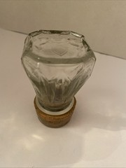 Monarch Wine Co. Clear Glass Decanter Bottle Manischewitz Brooklyn NY *EMPTY*