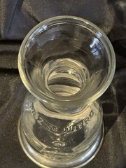 Bormrioli Rocco/Italy .5l mezzo litro F-95% Sterling Silver Bands Decantur 9.5&Prime;