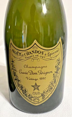 🍋 2 Vintage Moet et Chandon a Erernay Champagne Cuvee Dom Perignon Vintage 1990