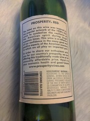 Prosperity Red Wine Empty Bottle California Red Wine 750ml