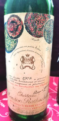 1978 Chateau Mouton Rothschild two Bottles, Empty, *made in France*