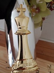 Le Chemin du Roi – Brut Champagne 750ml EMPTY BOTTLE And Wooden Box.