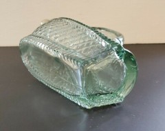 Vtg.London WINERY LTD Aqua Green Glass Horizontal Bottle w/Handle London Ontario