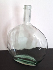 Glass Bottle Jug Aqua Light Green Wine – Holds 85 OZ 11.5&Prime; x 8.5&Prime; Heavy Glass