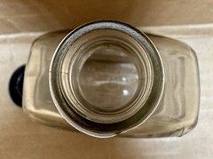 Vintage Berrycup Wines 2/5 Pint Glass Wine Bottle Yonkers, New York EMPTY
