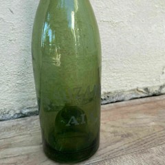 Old French Green Glass wine water pastis bottle circa 1920 14092110