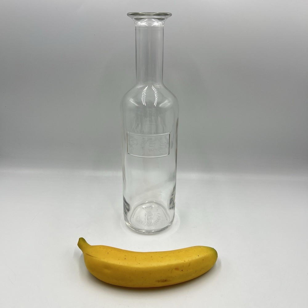 Luigi Bormioli Italy Optima Glass Wine Bottle Serving Flower Vase Water Carafe