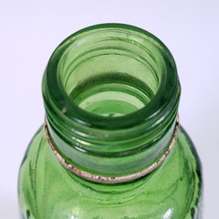 Vintage E & J GALLO RIPPLE Wine Green Flavor Guard ⅘ Pint GLASS BOTTLE