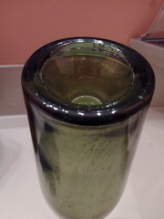 Vintage 1920&rsquo;s Green Wine Bottle 11.5  » x 3. 18  » Huge Kickup, Damage Free, Nice
