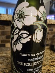 Vintage 1979 Perrier-Jouet Fleur De Champagne 1.5lt Wine Bottle Empty Painted