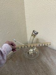 Late 19 Th Century Decorative Spanish Hand Blown glass porrón