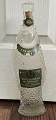 WINE BOTTLE: Vino Dell&rsquo;Elba, Fish-Shaped, Clear, Vintage 1961