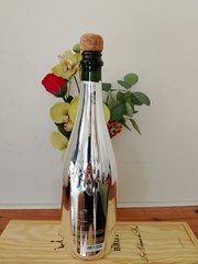 Le Chemin du Roi – Brut Champagne 750ml EMPTY BOTTLE And Wooden Box.