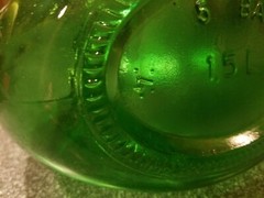 Vintage green glass bottle 1.5L BA