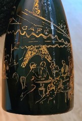 Special Ed. 2001 Paris 28 oz. Champagne Bottle 12&Prime; Cafe Setting by LeRoy Neiman*
