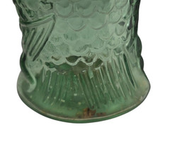 Vintage 1979 Antinori Italy Wine Bottle Green Fish 13” Decanter with label