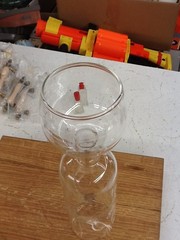 Wine Bottle Wine Glass. “Finally A Wine Glass That Fits My Needs!” 11.5” Tall