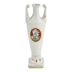 F. lli Marchi Brescia Wine Bottle Vase Hand Painted Italy Roman Urn Style 12&Prime;