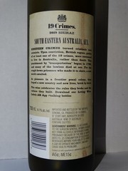19 Crimes – Australian Red Wine 750ml, Empty Bottle, 2019 Shiraz