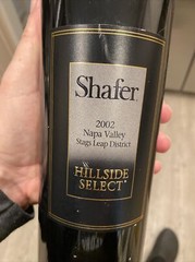 2002 Shafer Hillside Select 750ml Empty Wine Bottle VERY RARE