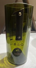 Upcycled Drinking Glass made from Cut Wine Bottle – Home Bar/Man Cave