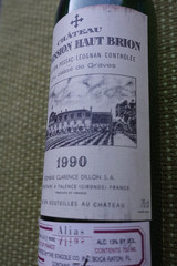 1990 Chateau La Mission Haut Brion empty bottle / Red Bordeaux France