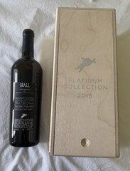 2016 Platinum Collection Hall Bishop EMPTY Wine Bottle Box NO Cork Napa Cabernet