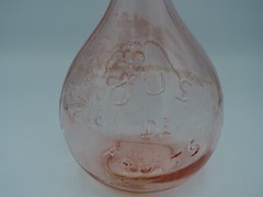 Vintage CASADIS MILANO 10&Prime;×7&Prime; JUS DE FRUIT Pink Decanter Jug 2 Liters