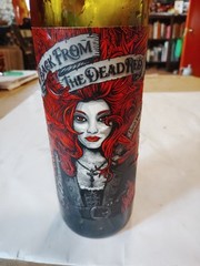 Empty 2019 Back From The Dead Dark Red Blend Wine Bottle