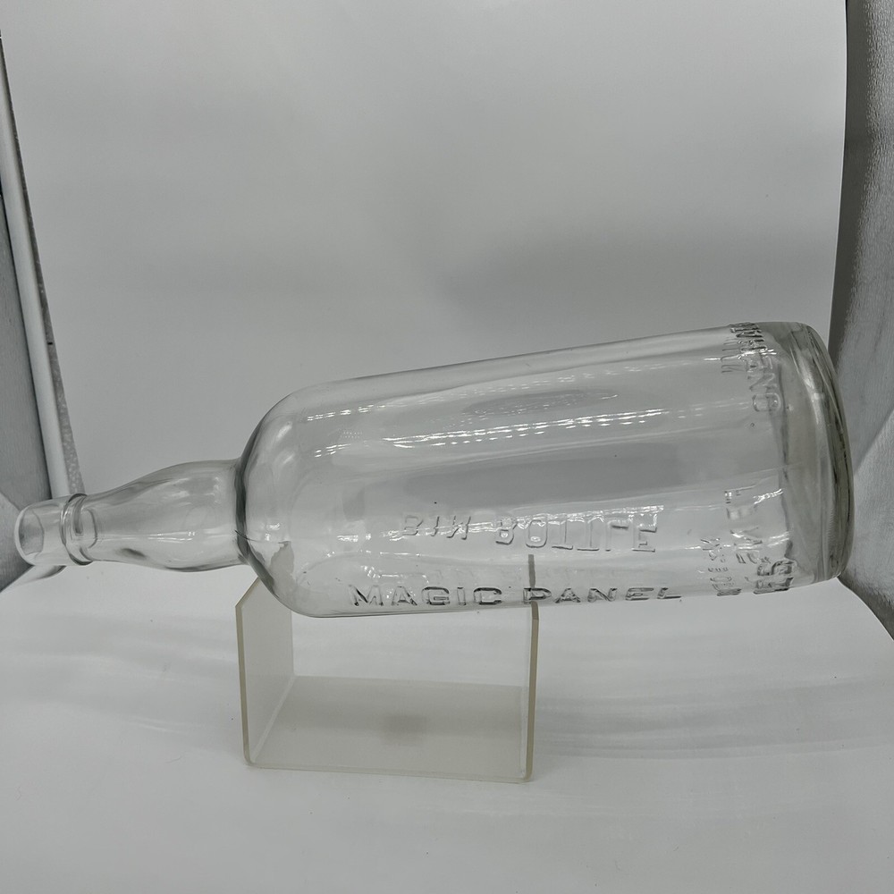 Vintage Mr Boston Magic Panel Half Gallon Bottle