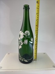 Perrier Jouet Champagne Bottle Hand Painted Flowers -Empty Bottle – No Label