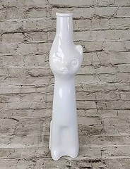 2017 White Happy Cat Rheinhessen Riesling Germany Empty Wine Bottle 13&Prime;
