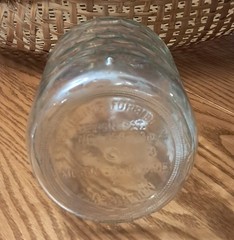 Vtg Euc MOGEN & DAVID 1 GALLON Clear GLASS WINE BOTTLE MD 20/20 – Star Of David