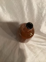 Vintage Brown Wine Bottle ‘The Embers’ With Written Wine List Menu On Bottle