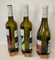 19 Crimes The Mummy Frankenstein Bride of EMPTY Wine Bottles Lot Of 3 With Corks