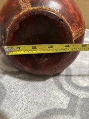 Italian leather wrapped decanter vintage