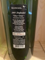 RARE Empty 3 Liter Bottle Of Renwood 2001 zinfandel
