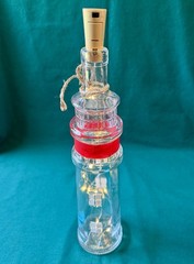 Truro Vineyards Lighthouse Wine Bottle ~ Lighted Glass Coastal Beach Decor 13”