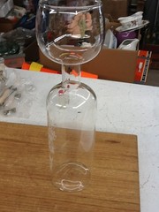 Wine Bottle Wine Glass. “Finally A Wine Glass That Fits My Needs!” 11.5” Tall