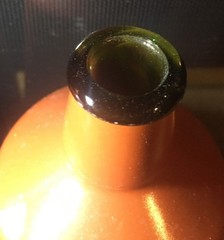 VTG J.M. DA FONSECA PORTUGAL BROWN GREEN GLASS WINE BOTTLE PAINTED INTERNATIONAL