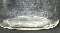 Empty Vintage FAIRVIEW WINE of MAINE Clear Glass Bottle 1/2 Gallon Jug Grapes