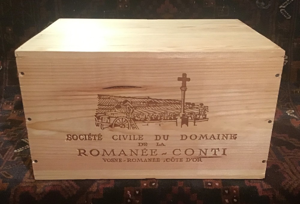 Domaine Romanee-Conti 2020 Grand Echezeaux emply 6-pack wood wine box Burgundy