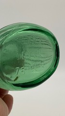 Vintage 13&Prime; Green Italian Art Glass Fish Shaped Wine Decanter Bottle