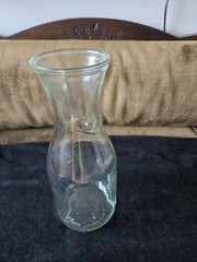 Paul Masson Since 1852 Embossed Glass Milk Bottle Carafe Decanter Vintage G-1