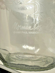 1990 Paul Masson Vineyards Norman Kosarin Glass Wine Carafe Daffodils Flowers