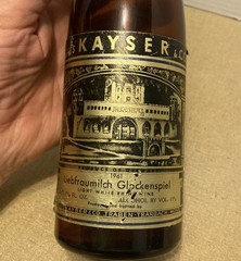 Vintage EMPTY Julius Kayser Liebfraumilch Glockenspiel 1961 Wine Bottle