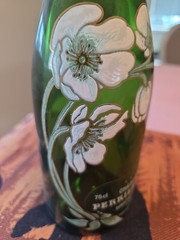 Vintage 1976 « Empty » Perrier Jouet Epernay-france Bottle With Cork..