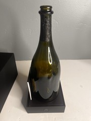 Vintage New Century 1999 Dom Perignon Champagne Bottle & Display Box , Brochure