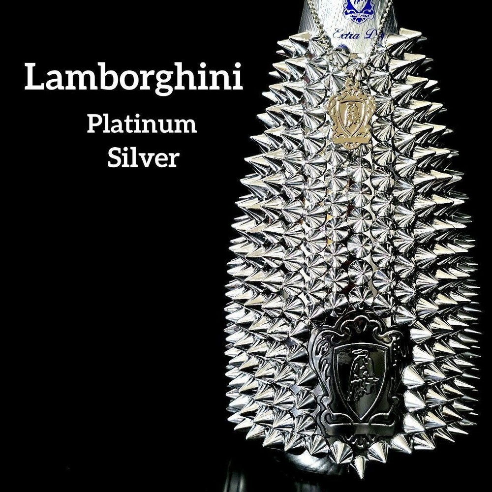 Lamborghini Studs Decoration Empty Bottle Color Platinum Silver Togemand