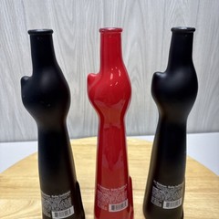 Happy Cat Wine Bottles Lot Of 3 Rheinhessen Riesling Empty